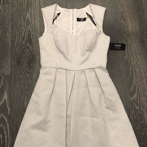 NEW GUESS white babydoll dress